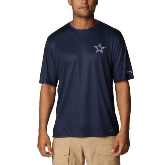 NWT COLUMBIA Dallas Cowboys Terminal Tackle‎ PFG Omni-Shade T-Shirt Navy Size M - Picture 11 of 16
